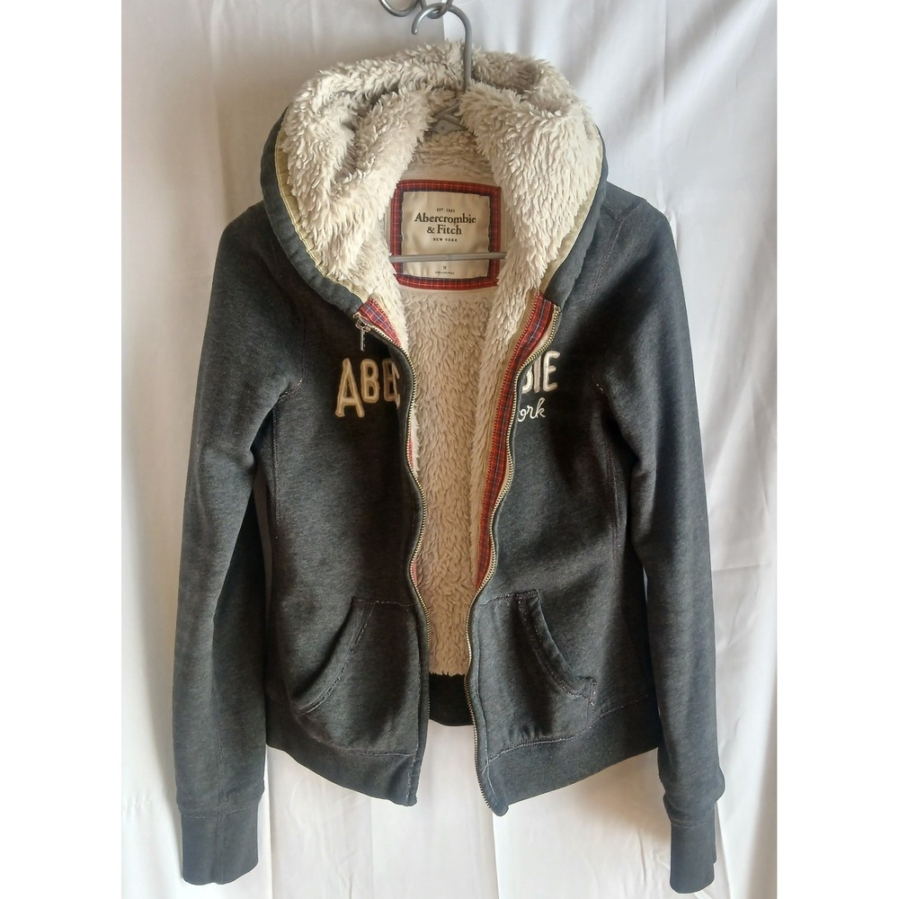 Y2K Abercrombie And Fitch Winter Hoodie‎ New York Womans Medium